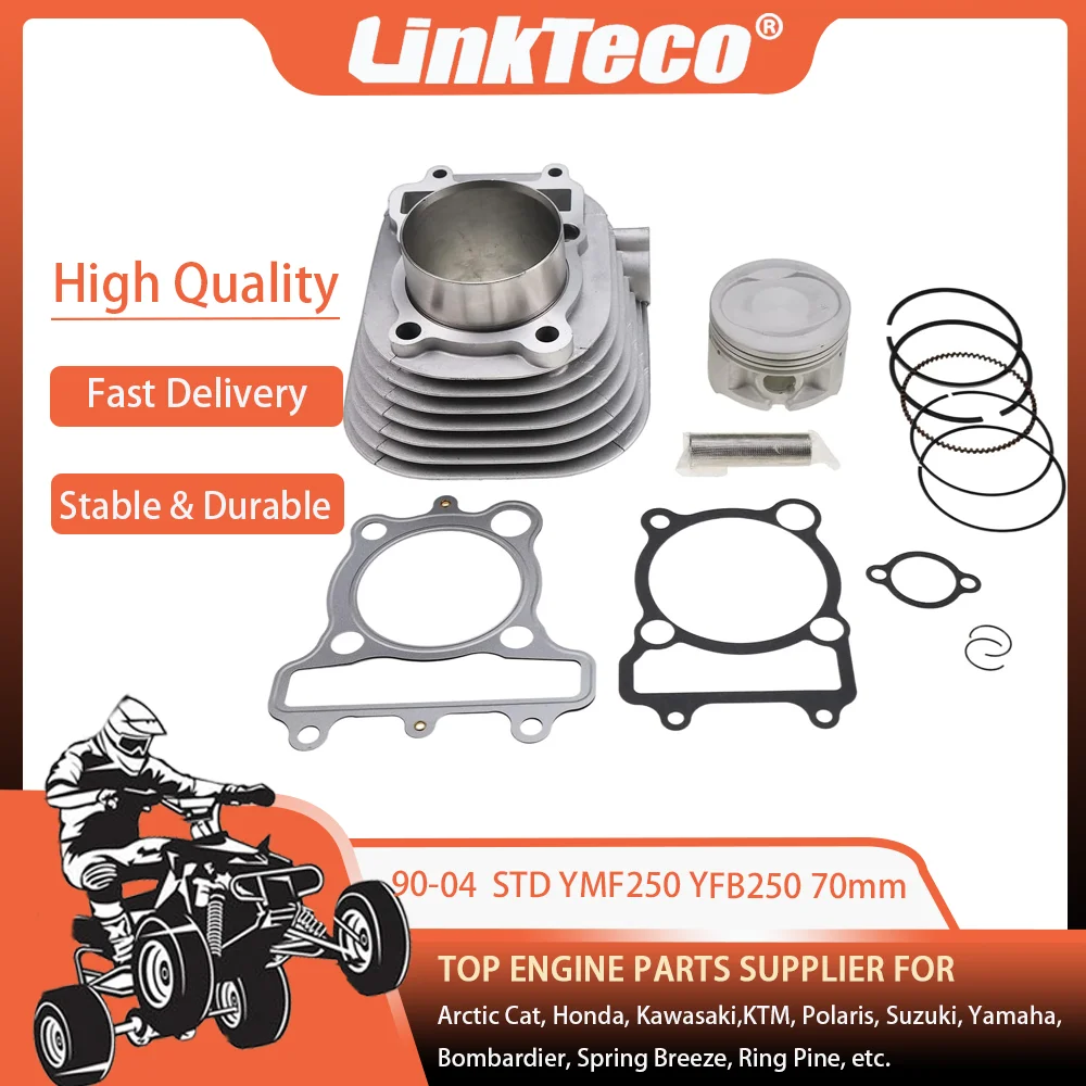 90-04 STD 71 مللي متر 249cc اسطوانة طوقا مجموعة المكبس استبدال لياماها تيمبروولف الدب المقتفي ياماها موتو 250 4BD-11310-01-00 #6