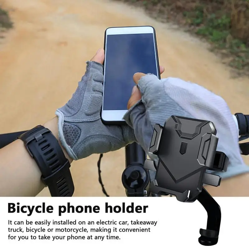 Soporte de teléfono para motocicleta, manillar de motocicleta, práctico y estable