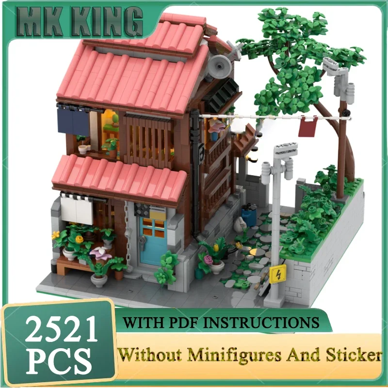 

Moc Building Bricks The Alley Home Модель Технология Модульная городская модель с видом на улицу Блоки DIY Набор Сборка Конструкторы Подарки