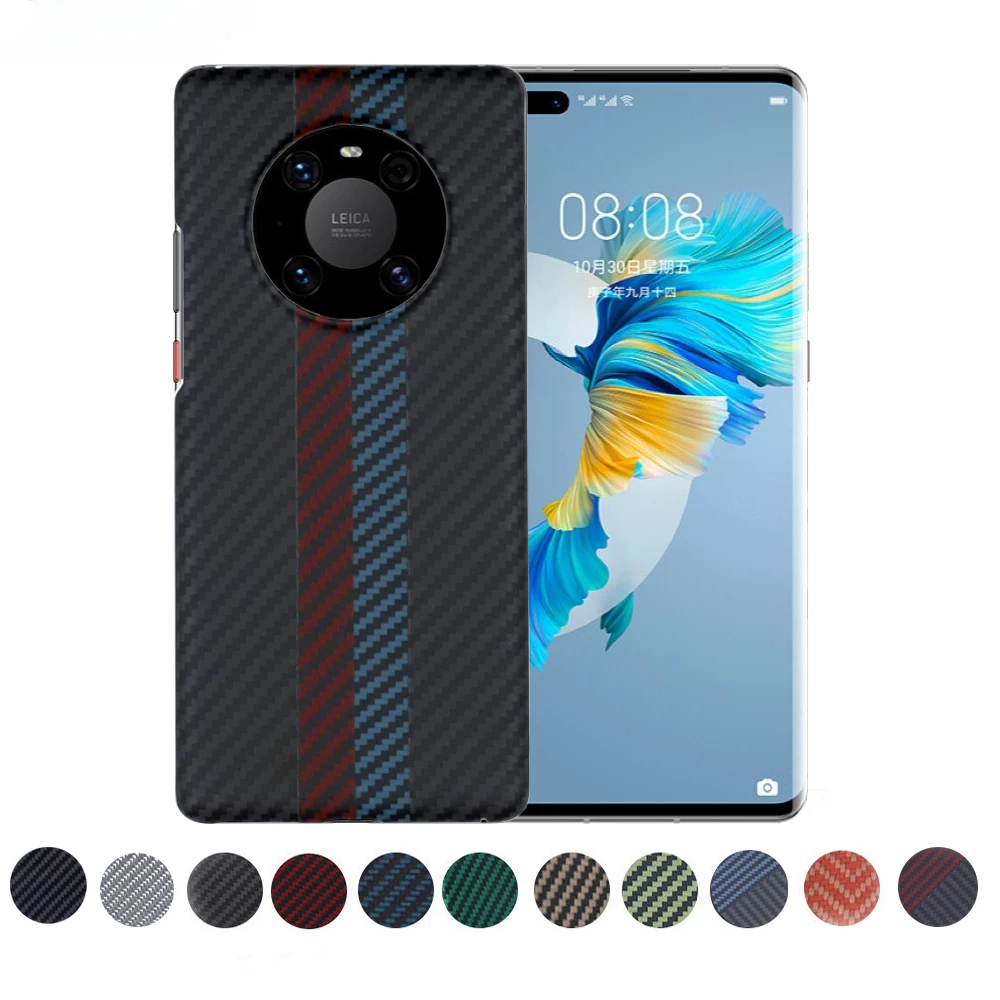 

Dropshipping Real Aramid Fiber Carbon Fiber For Huawei Mate 40 Pro Ultra Thin Business Phone For Mate40 Pro CASE Cover