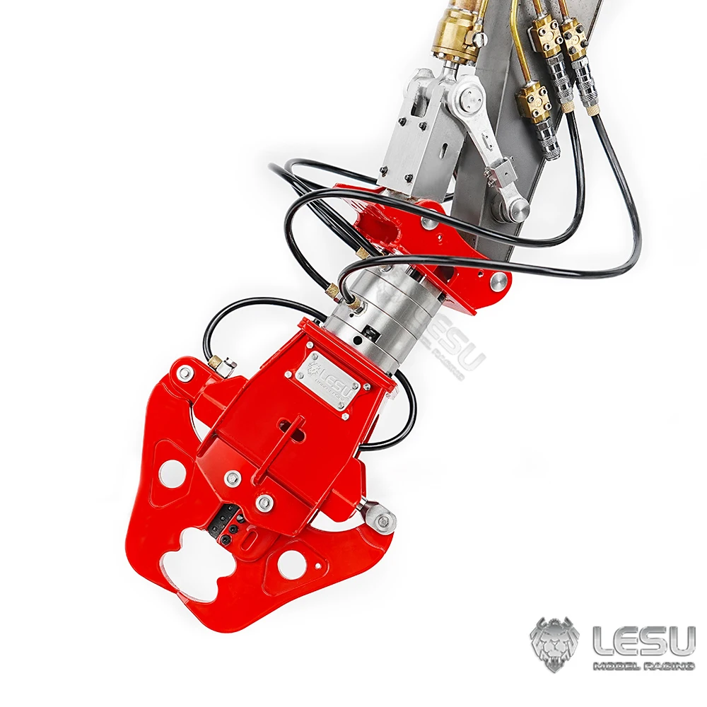 LESU Excavator Metal Hydraulic Pliers 270° Rotation Hydraulic Cylinder Hydraulic Shears AT-C0052 Suitable for 1/14 RC Excavator