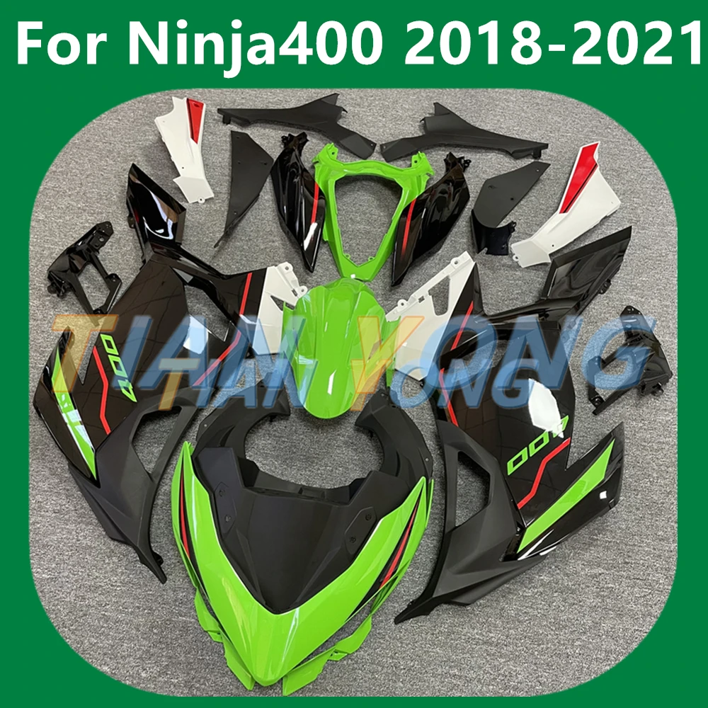 

Fit Ninja 400 2018-2019-2020-2021-2022 For Ninja400 Injection Cowling Motorcycle Bodywork Red Green Stickers Full Fairing Kit