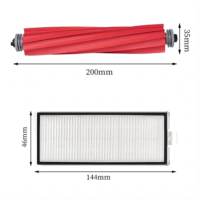 Accesorios de repuesto para Roborock Q7 Max / Q7 Max + /Q7 Plus/T8, cepillo lateral principal, filtro Hepa, mopa, Robot aspirador