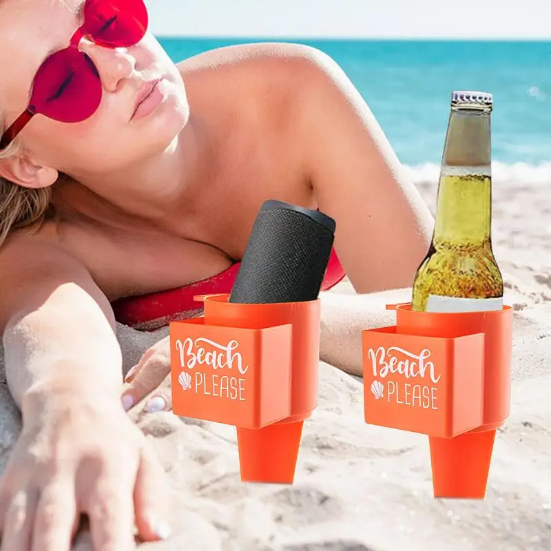 Cup Holder For Beach Multi-Functional Drink Cup Holder For Beach Sand Beach Trip Must Haves Outdoor Concerts Cup Holder For