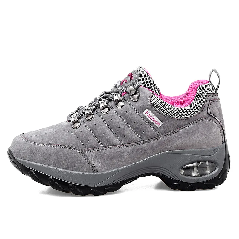 Scarpe da ginnastica casual con plateau in pelle da donna Scarpe da esterno Primavera Autunno