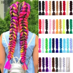 Jsalutations-Extensions de Tresses Synthétiques, 24 Pouces, Extensions Capillaires pour Tresses en Boîte, Couleur Rose, Violet, localité