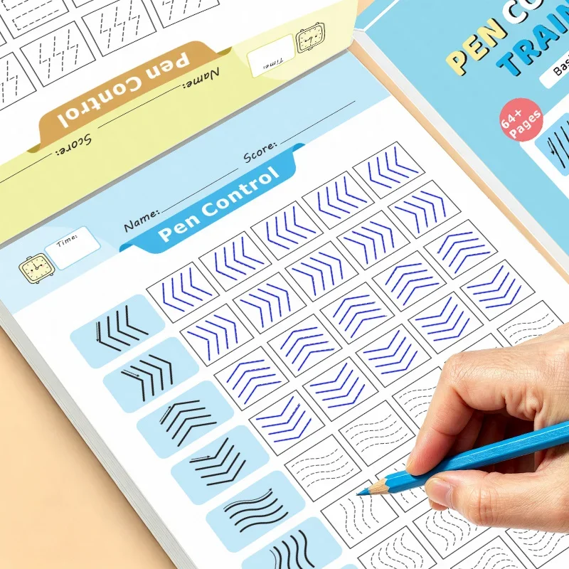Pen Control Training Workbook for Kids Ages 3+: 64+ Pages of Basic Line & Shape Tracing – Fine Motor Skills Practice
