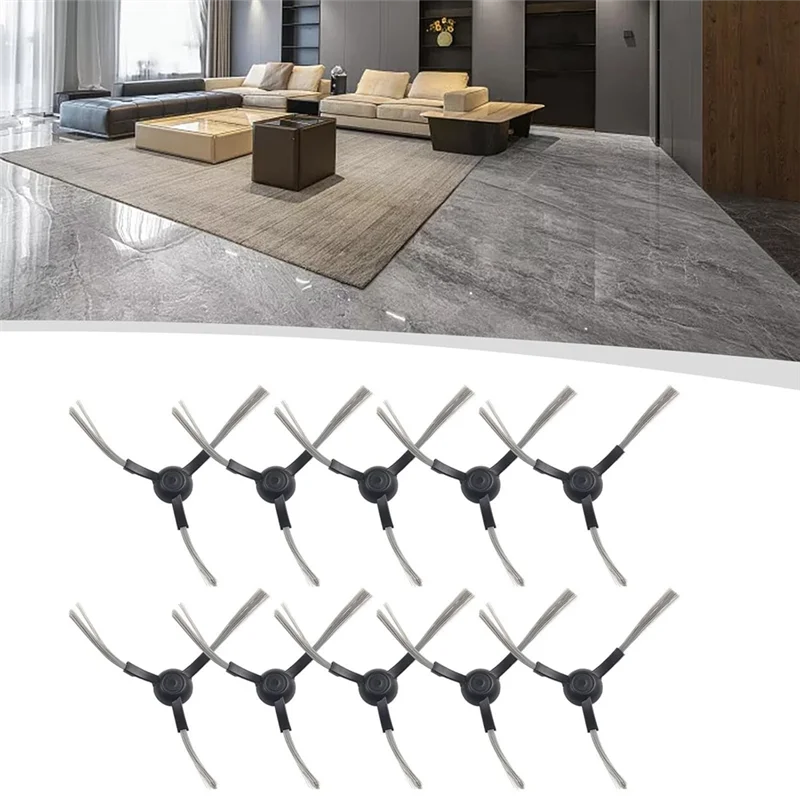 فرش BAAM-Side للمكنسة الكهربائية الروبوتية ZOOZEE Z70، فرشاة بديلة لقطع غيار الفرشاة الجانبية ذات الحافة الزاوية