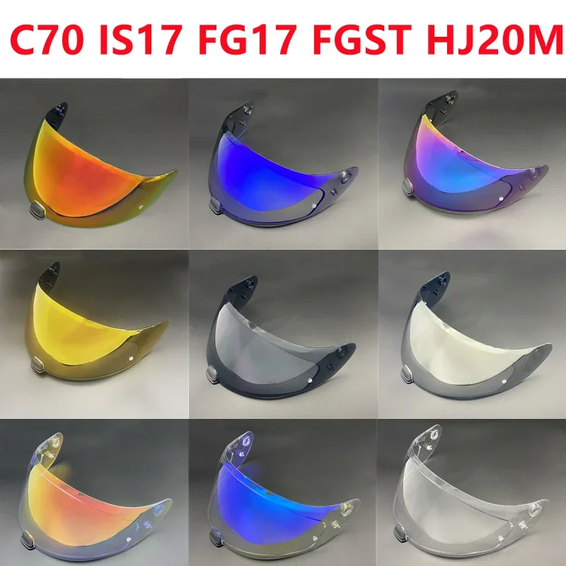 

Motorcycle Helmet Shield for HJ20M HJC C70 FG-17 FG-ST IS-17 Helmet Visor UV Protection Capacete Casco Moto Visera Sunshield