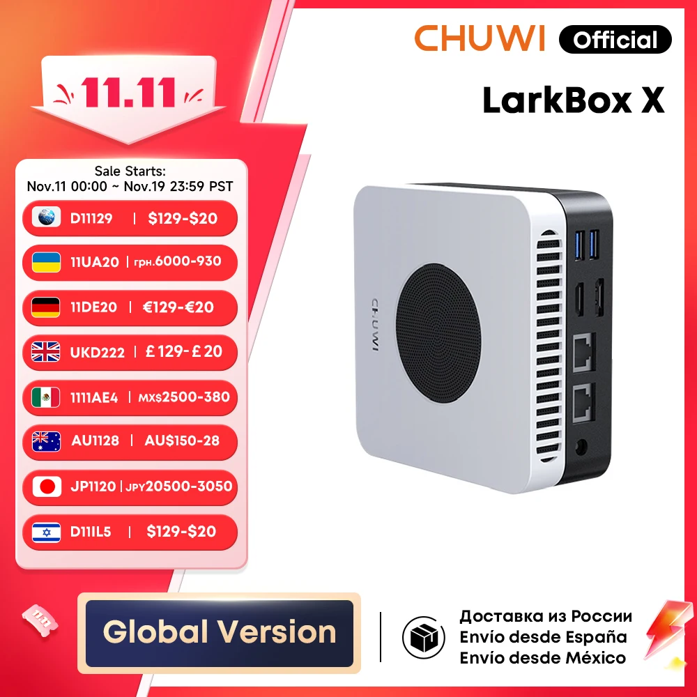 CHUWI LarkBox X Мини-ПК Intel N100 Игровой