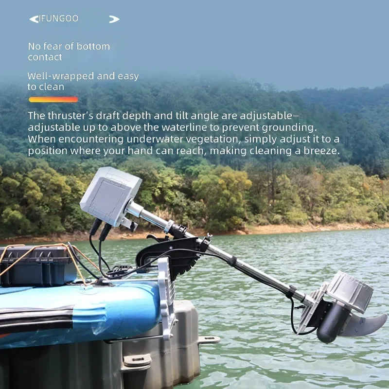 Electric Steering Hanger Wireless Remote Control Outboard Motor Bracket for Y Series Thrusters Boat Fishing Gear Accessories
