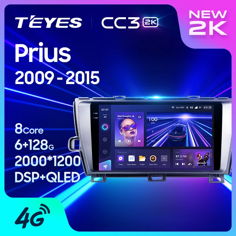 TEYES CC3 2K For Toyota Prius XW30 2009 - 2015 Car Radio Multimedia Video Player Navigation stereo GPS Android 10 No 2din 2 din dvd