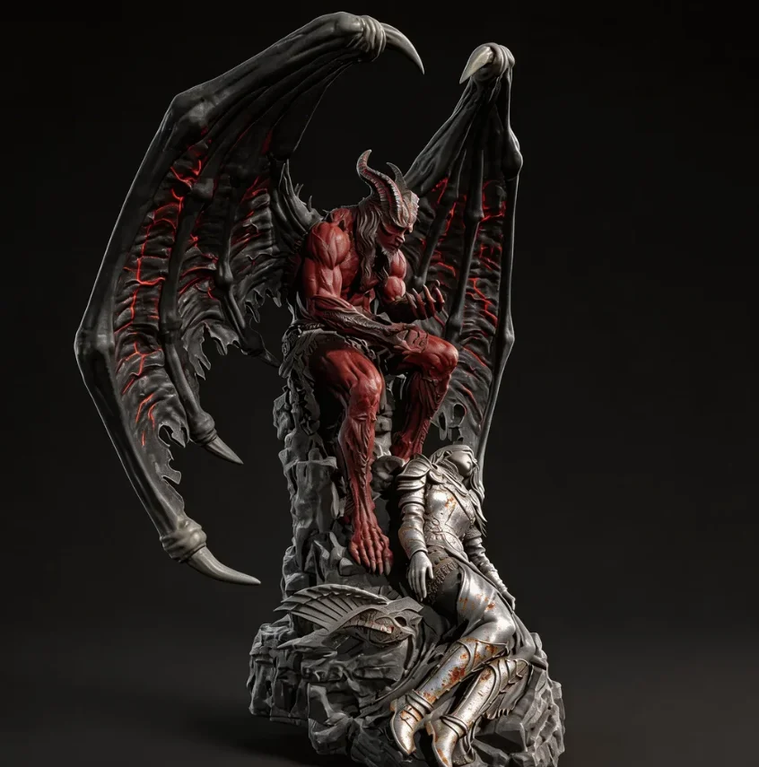 

Overall heights 75mm 95mm 115mm Resin Soldier model kits colorless and self-assembled（3D Printing ）TD-7681/3D