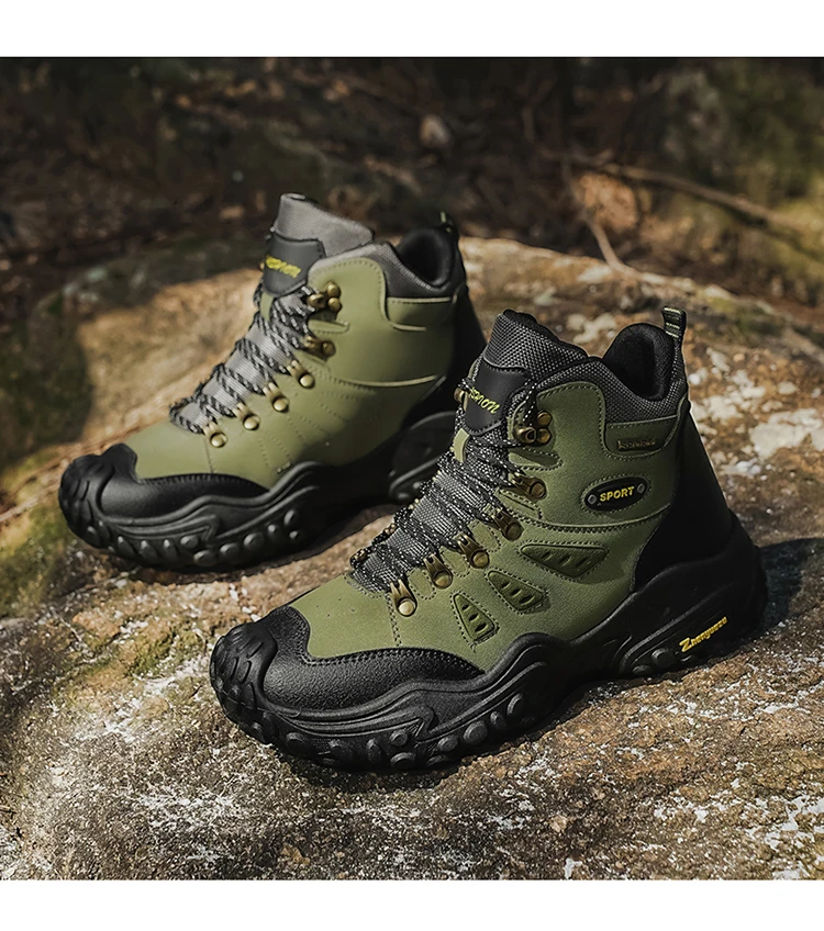 Modische, bequeme und vielseitige Herren-High-Top-Wanderstiefel in großen Größen, ideal für Outdoor-Aktivitäten, Bergsteigen und Reisen, als Geburtstagsgeschenk oder Weihnachtsgeschenk geeignet. – Detail 18