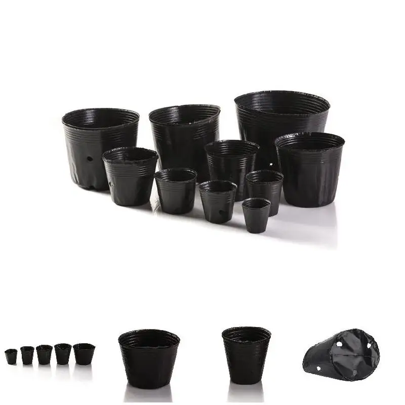 100pcs vaso da vivaio in plastica supporto per piantina di piante sacchetto di sollevamento vasi per la nutrizione forniture da giardino fiore forte e durevole Nur