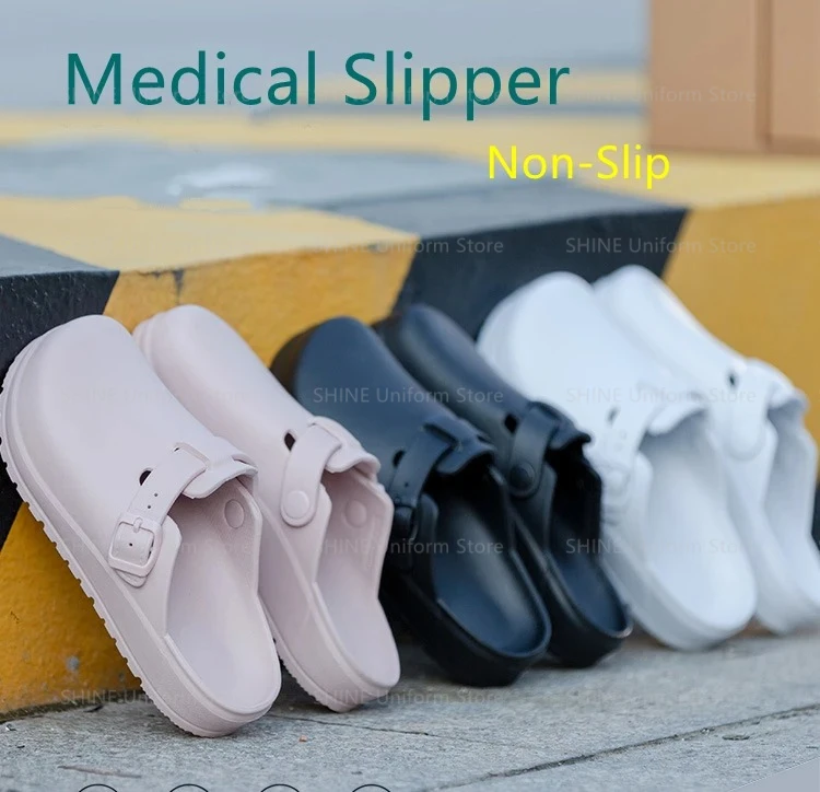 

Whtie Medical Slipper Hospital Surgical Women Doctor Medical Shoes SPA Beauty Salon Shoes EVA Non-Slip Dentist Nurse Clogs