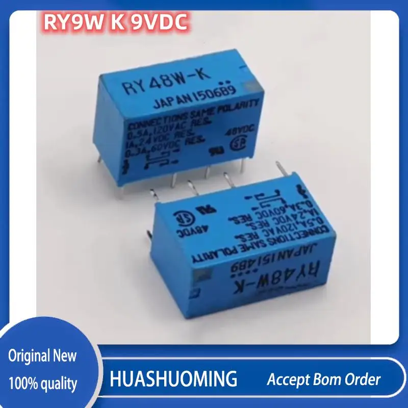 5PCS/Lot  New  RY9W-K RY-9W-K 9VDC RY48W-K RY-48W-K 48VDC 8PINS 1A