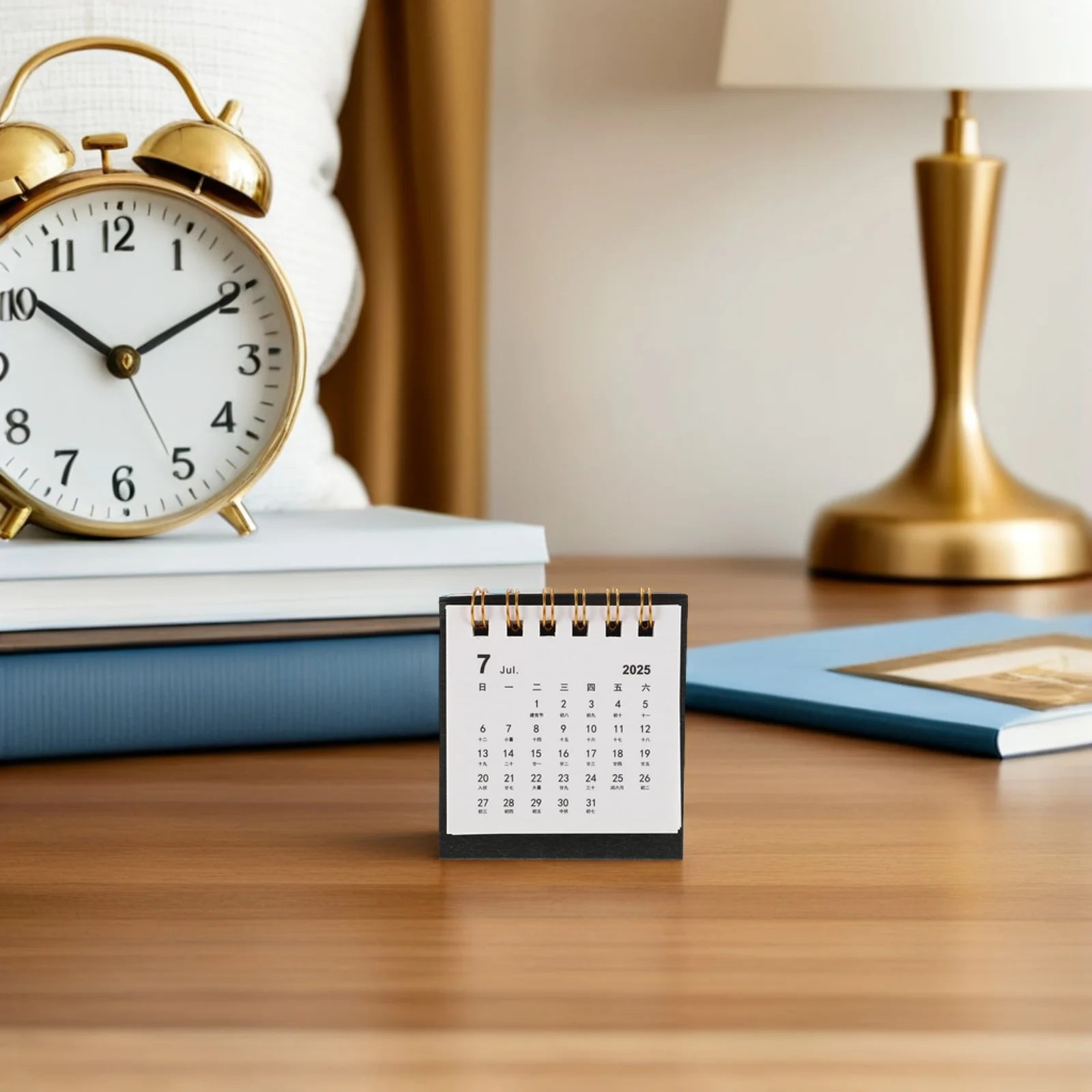 2026 Mini Desktop Calendar Compact Small Standing Flip Schedule Planner For Office Home Wall Mountable Lightweight