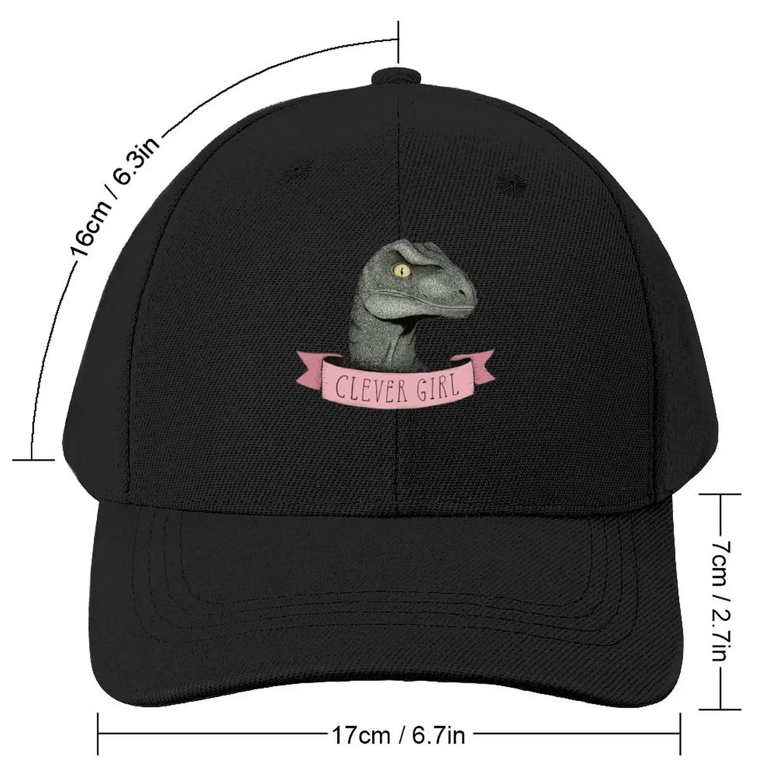 Clever Girl raptor dinosaur Baseball Cap Rugby fishing hat For Girls Men's