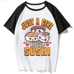 Sushi Shirt top women streetwear summer tshirt girl designer anime y2k clothing