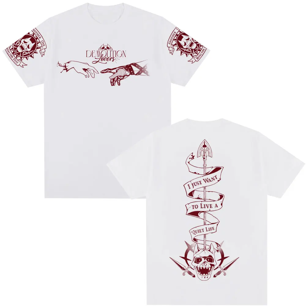 Anime Jojo Bizarre Adventure T-Shirt Killer Queen Manga Graphic T Shirt Men Women Casual Cotton Short Sleeves Oversized T-shirts