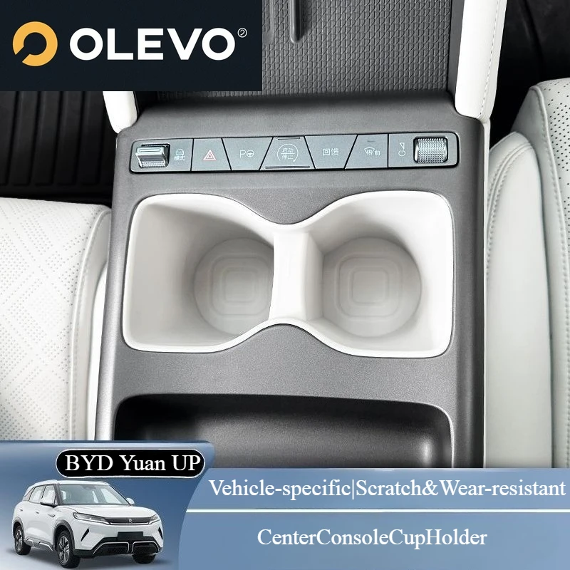 New For BYD ATTO 2 2024 2025 Center Console Water Cup Holder Limiter Premium Organizer TPE Drink Storage Box Newest Car Accessor