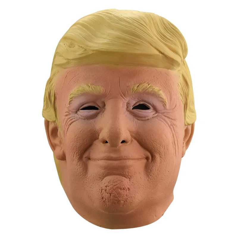 Party supplies President Trump mask Halloween latex character mask headgear Trump mask playing props