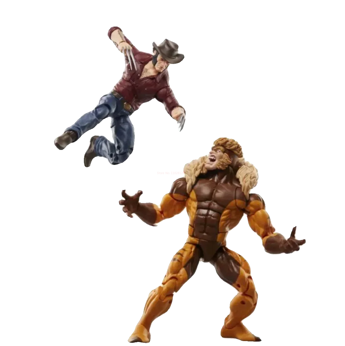 Marvel Legends Series Wolverine 50th Anniversary Marvel\'s Logan Vs Sabretooth Collectible 6-inch Action Figure Gift