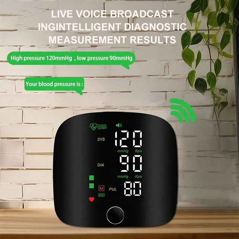 Rechargeable Wrist Blood Pressure Monitor for 2 Users