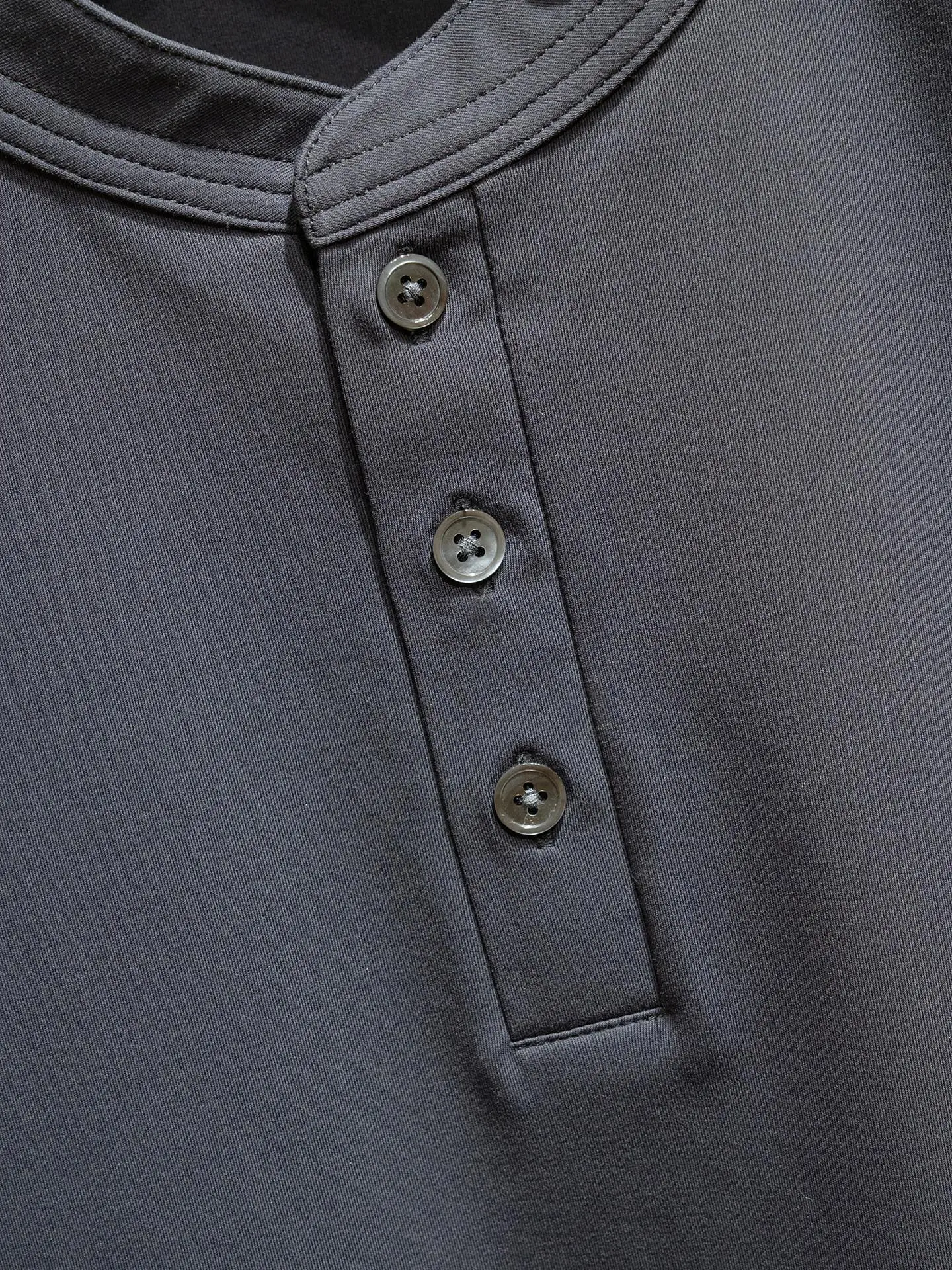 Lazy men's casual short sleeved t-shirt versatile summer new top stand up collar solid color base men's clothing