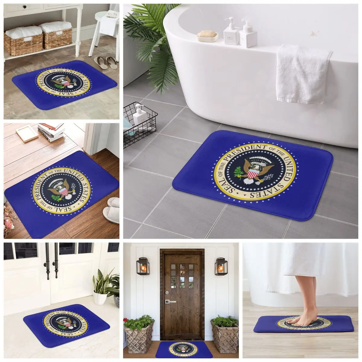 Seal Of The President Of The United States Anti-slip Doormat Floor Mat Carpet Rug for Kitchen  Bathroom Living room Footpad Mats