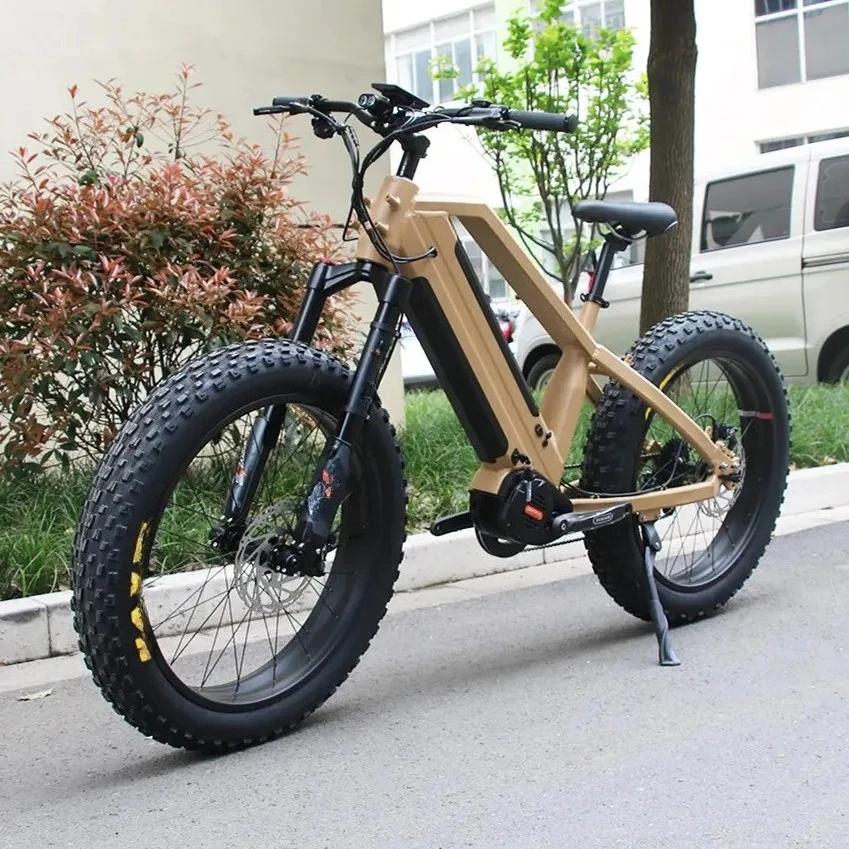 Bici elettrica Bafang M620 - 48V 30Ah (15Ah*2) Ebike da neve con pneumatici grassi, bicicletta elettrica con motore centrale con telaio in alluminio