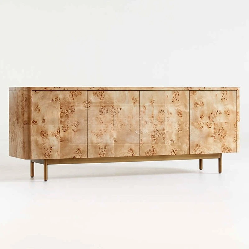 multi-functional tea cabinet, wine cabinet against the wall, wabi-sabi wind entrance decorative cabinet, TV cabinet