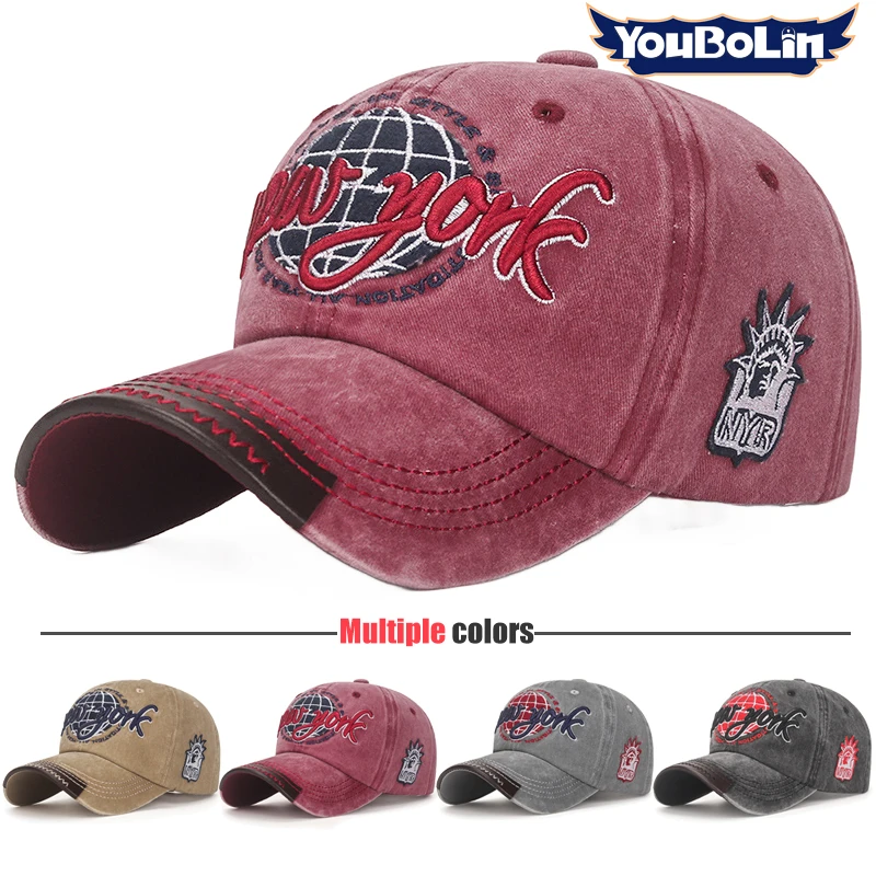 

European and American style new soft top washed old sun visor baseball cap men and women casual adjustable hat