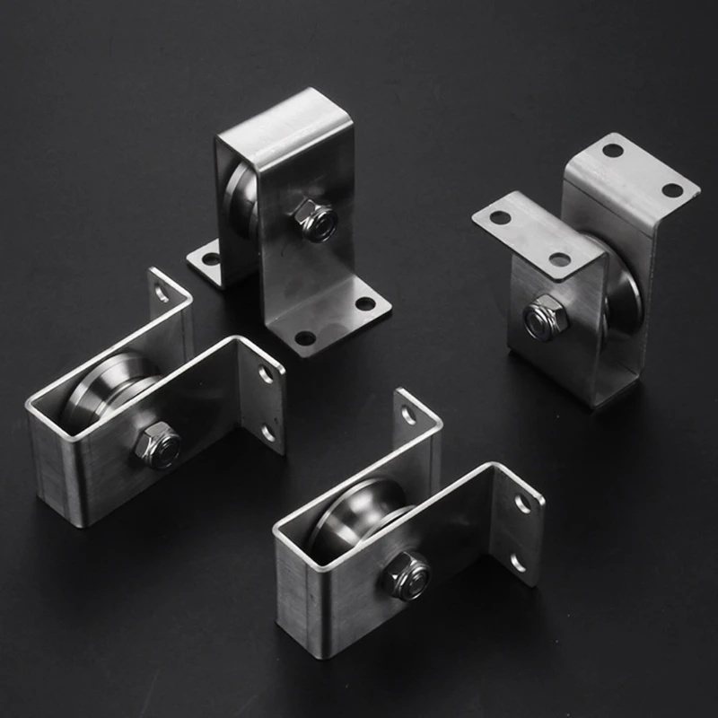 Detachable Top Mounted Pulley with Recessed Rope Channel, Ball Bearing, and Integrated Frame for Lifting and Pulling M4YD