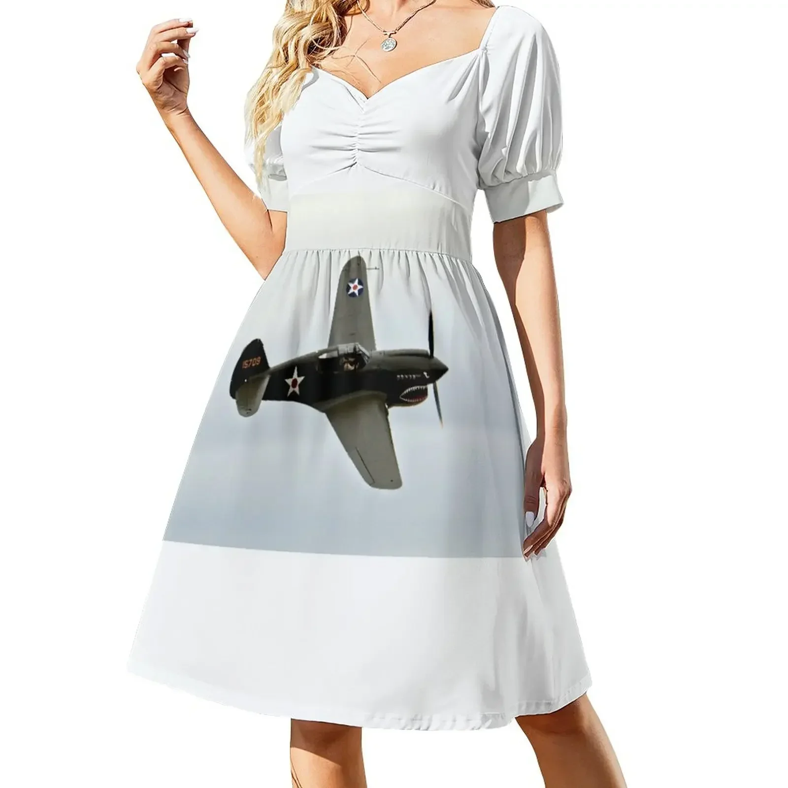 

Flying Tiger Airplane P-40 Warhawk Sleeveless Dress women party dresses Dress women Womens dresses Dress