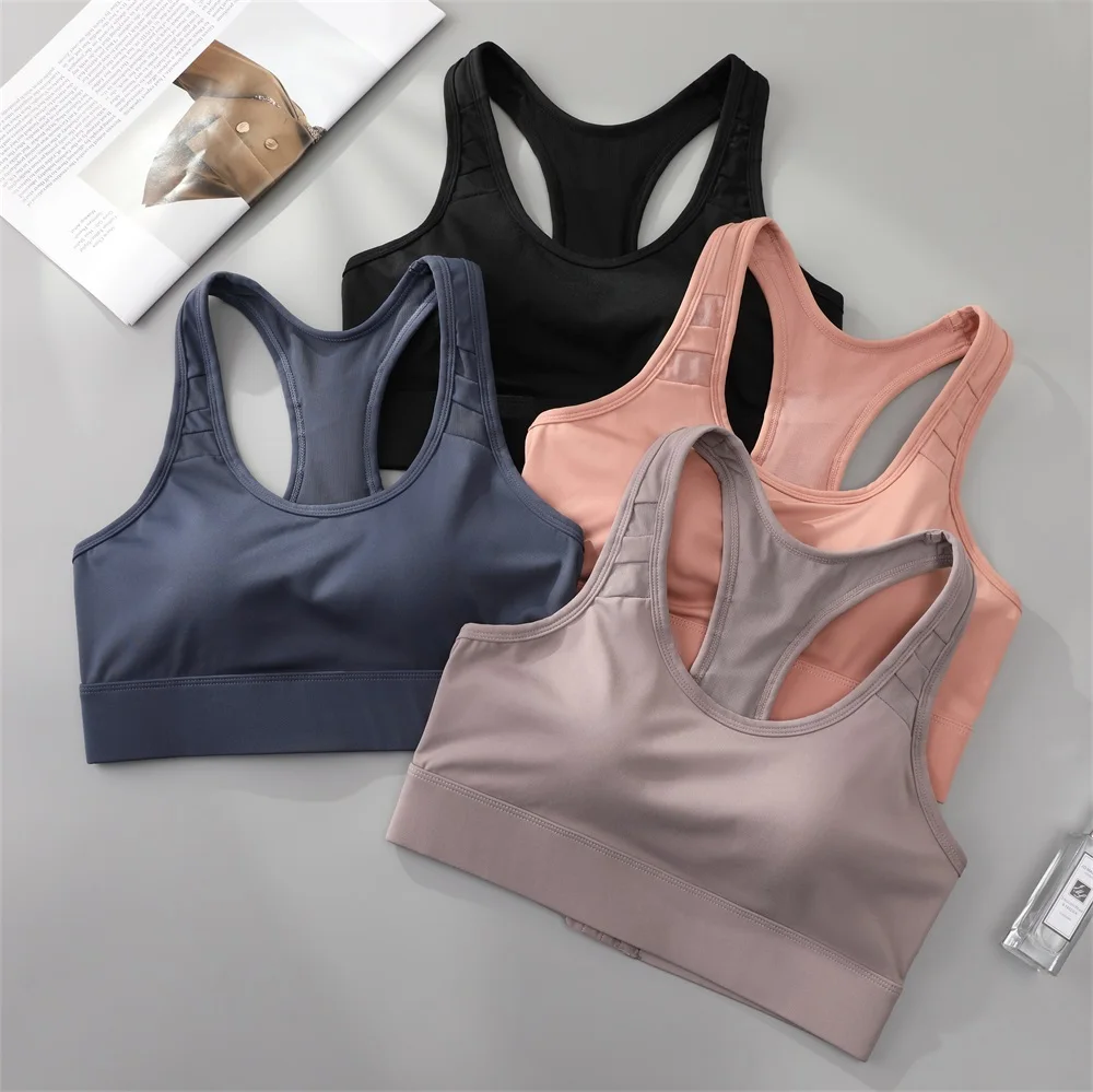 Sports Underwear Women's Shockproof High-strength Fitness Vest Training Summer Yoga Bra Workout Top Sports Bras