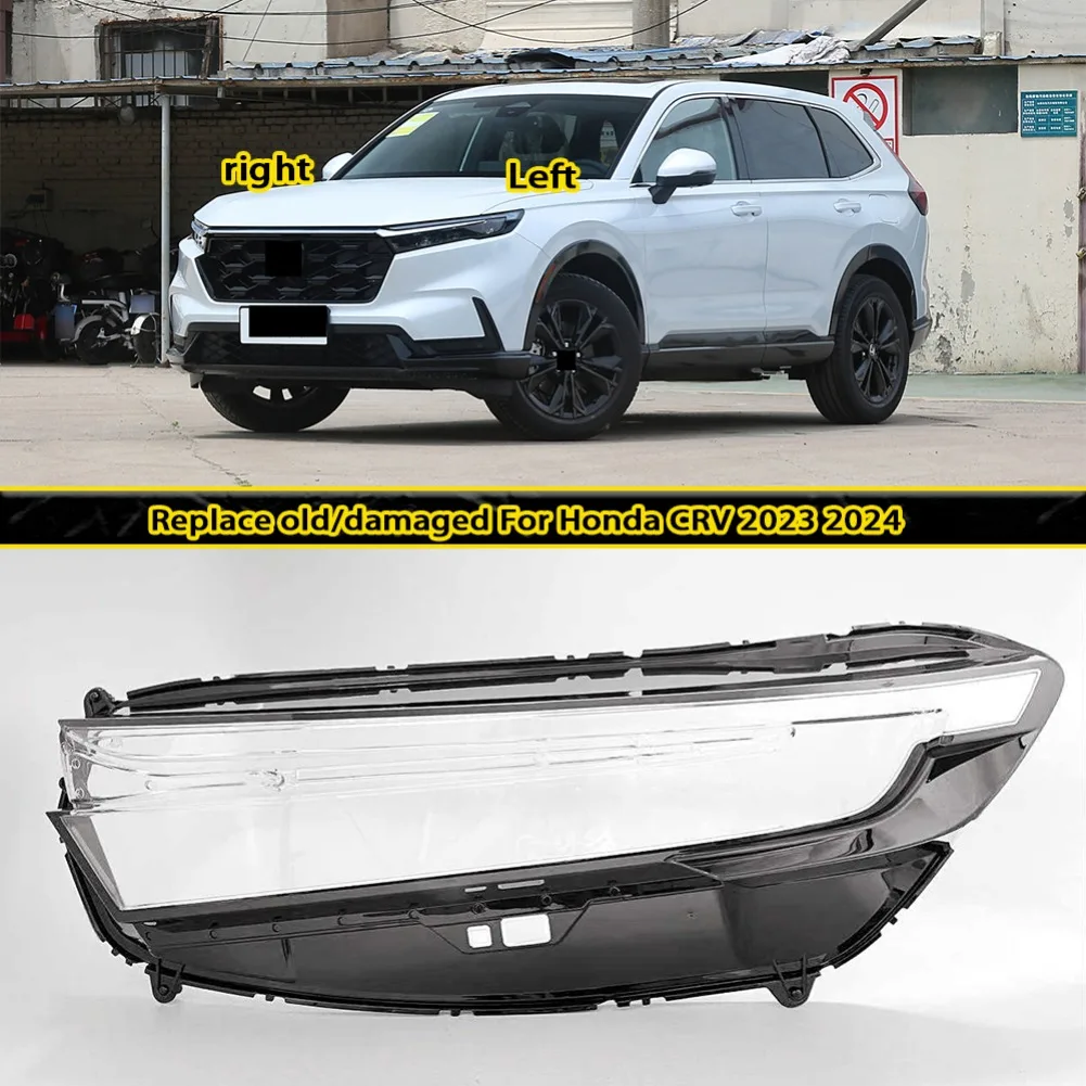

Headlight Shell Plexiglass Replace Original Lampshade For Honda CRV 2023 2024 Headlamp Cover Transparent Lamp Shade