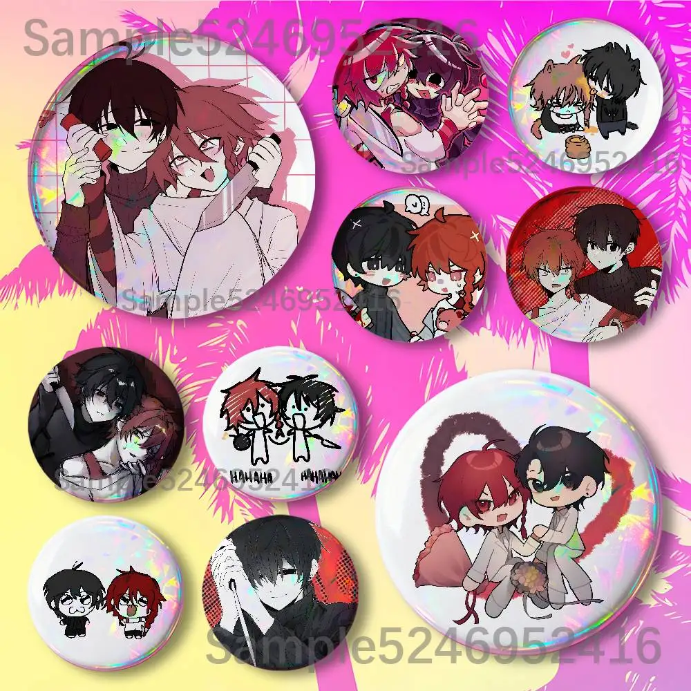 Z-Zeno Remake Anime Button Pin Daily Stylish Ornament Badge Exquisite Round Brooches Backpack Accessorie