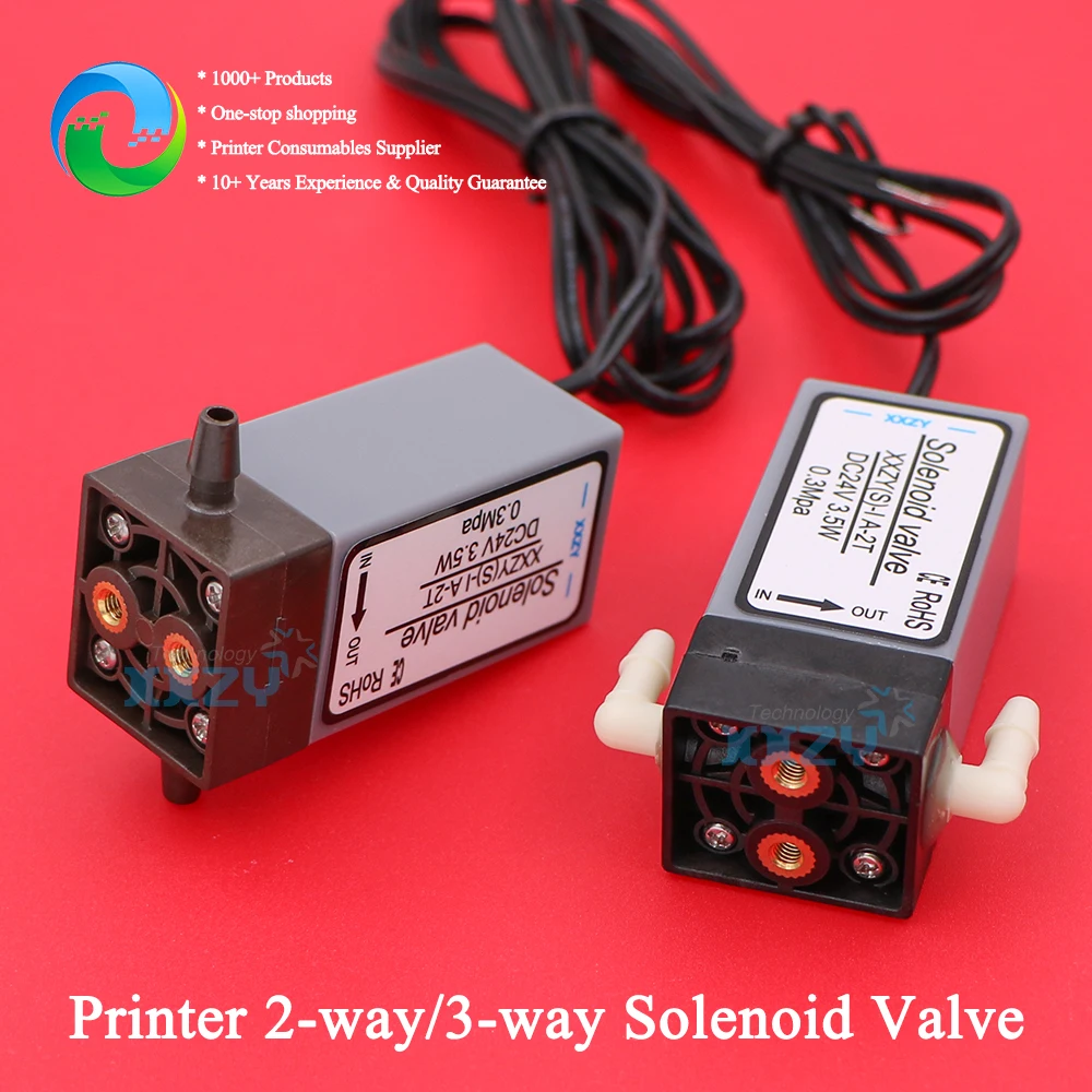 XXZY 2-Way Solenoid Valve 24V Large Format Printer Negative Pressure Magnetic Valve 3 Way