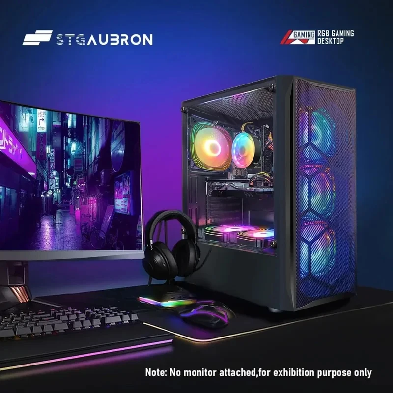 HOME.HOME.Gaming Desktop PC, Radeon RX 580 8G GDDR5, Core i7 up to 3.9G, 16G RAM, 1T SSD - view 5