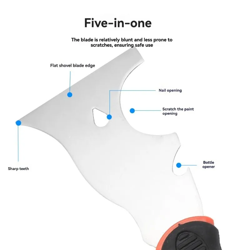 مجموعة أدوات الحوائط الجافة ABBO-10Pcs: سكين المعجون من الفولاذ المقاوم للصدأ، وسكين التسجيل، ومكشطة الرسام لإصلاح الجدار