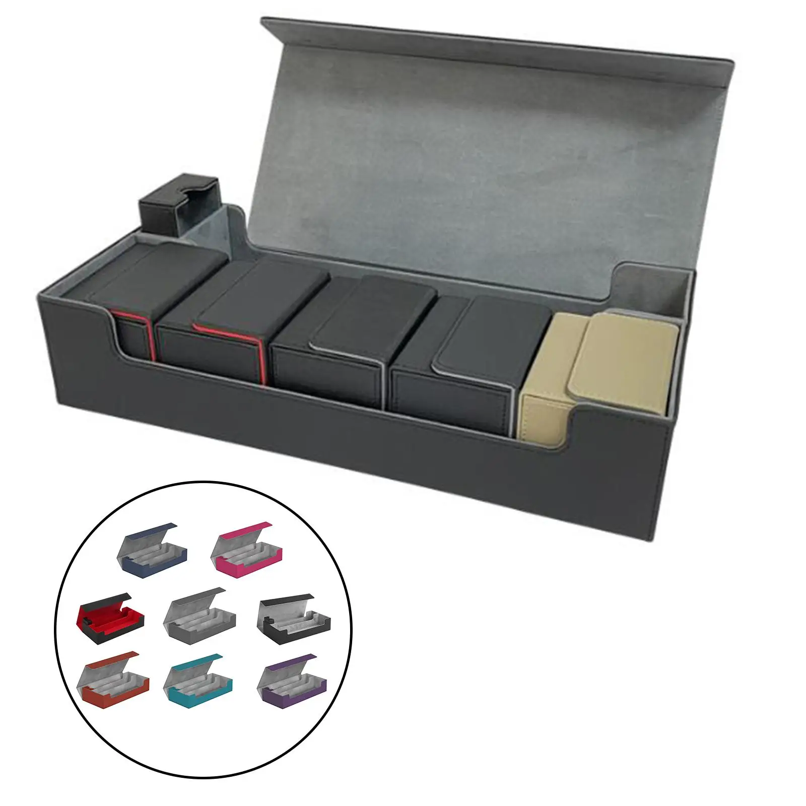 

Card Deck Box Durable Sturdy TCG OCG Card Storage for Commander and Card Carrying Case Holds 550 cards