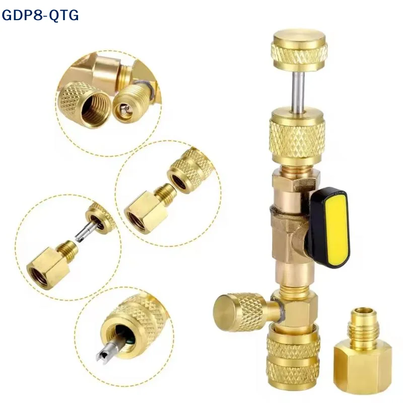 

НОВЫЙ Набор для снятия и установки сердцевин клапанов хладагентов R22, R410a, R134A, R12, R32 с портами 1/4 дюйма и 5/16 дюйма, инструмент для клапанов Шредера