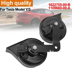 1622755-00-B 1109660-00-A For Tesla Model 3/Y Air Electric Loud Snail Horn Double Dual-Tone Whistle Sound Speaker Replacement