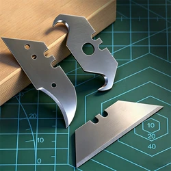 10pcs/set Sharp Trapezoidal folding blade Blades Utility Spare Parts Pocket Pointed DIY Knife Blade Cutter Tool Replacement