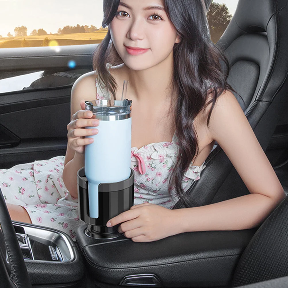 

Car Cup Holder Expander 65-100Mm Adjustable Base with Anti-Slip Silicone Pads Rotatable Expandable Design for Vehicle Mounted