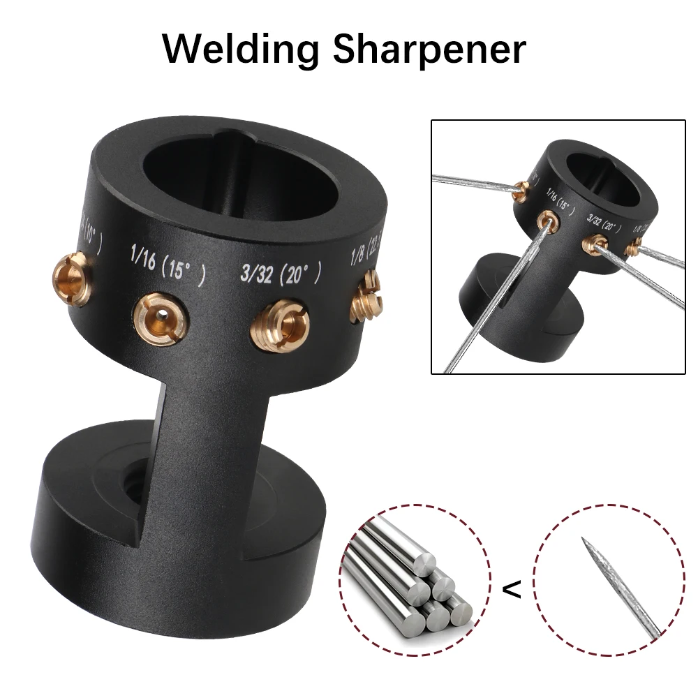 

For TIG Welding Multi-Angle Offsets Welding Tools Tungsten Grinder Welding Electrode Grinder Sharpener Head With 4 Cut-Off Slot