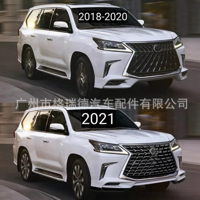 

Подходит для моделей LX570 2018-2021, окружающая решетка бампера Lexus, передняя и задняя, объемная поверхность, большой объем