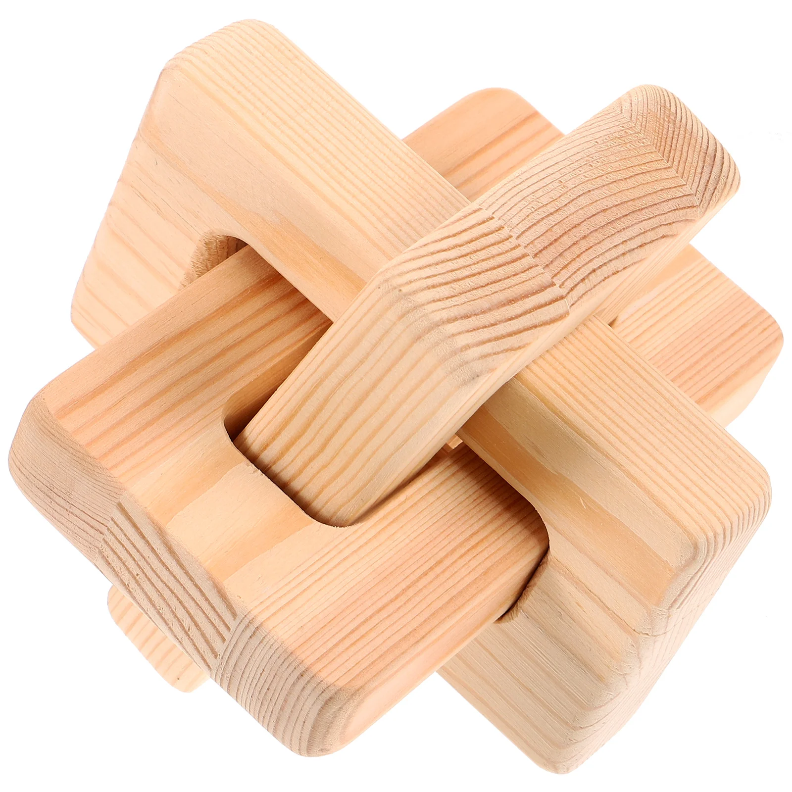 

Wooden Chain ring Buckle Decor Home Home Decor Aesthetic Office Desktop nament Living Room Bedroom Wooden Knot Craft